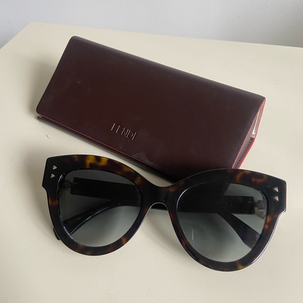Fendi Brown Tortoise Sunglasses